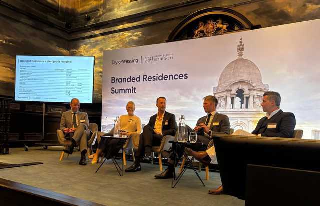 Roger Allen at the Taylor Wessing Branded Residences Summit, London